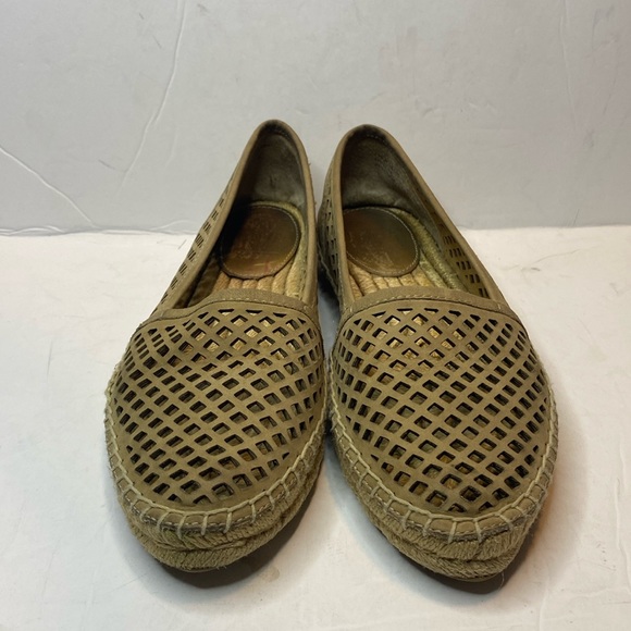 Frye Shoes - Frye Lee A Line Tan Perforated Espadrille Moccasin